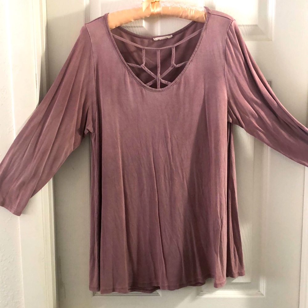 Casual cotton 3/4 sleeve too